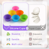 2.75 Inch Mini Size Silicone Baking Cups Muffin Cups Set of 12