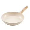 VEVOR Frying Pan Skillet, Aluminum Egg Fry Pans, 3 Piece (8, 9.5, 11 in), Nonsitck Ceramic Heavy-Duty Skillets with Heat-Resistant Handle