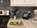 NEW Sunflowers in Watercolor Glass Cutting Board Decorative Tempered Glass Kitchen Cutting and Serving Board Large Size Chopping Board