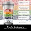 16 oz Portable Personal Blender with Leak Proof Lid and Easy Sip Spout, Smoothie Blender, Black