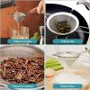 2 Pack Fine Mesh Strainer, Small Stainless Steel Sieves with Handles, for Steeping Loose Leaf Tea, Straining Cocktail, Juice and Sifting Flour