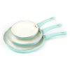 HAWOK Frying Pan Set Pressed Aluminum Ceramic Non-stick Coating with BAKELITE Handles, PFAS-Free 8', 10' & 12', 5 Piece