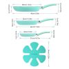 HAWOK Frying Pan Set Pressed Aluminum Ceramic Non-stick Coating with BAKELITE Handles, PFAS-Free 8', 10' & 12', 5 Piece