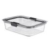 (4 pack)Glass Food Storage Container with Lid, BPA Free and Leak Proof, 8-Cup