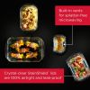 (4 pack)Glass Food Storage Container with Lid, BPA Free and Leak Proof, 8-Cup