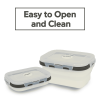GLIDER LB White Bento Premium Lunch Box & Food Storage Containers