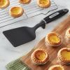 (2 pack) Professional Short Kitchen Nylon Spatula/Turner with Black Plastic Handle