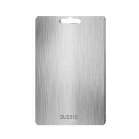 Stainless Steel Anti-Bacterial Anti-Mold Board Home Kitchen Chopping Board (Color: Steel Color, Type: 316/46x30cm)