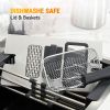 3L Deep Fryer with Basket, 1700W Electric Deep Fryer with Time & Temperature Control for Home Use, Removable Basket