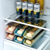 2Pcs/Set Automatic Eggs Storage Box Refrigerator Egg Dispenser