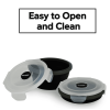 GLIDER LB Black Bento Premium Lunch Box & Food Storage Containers